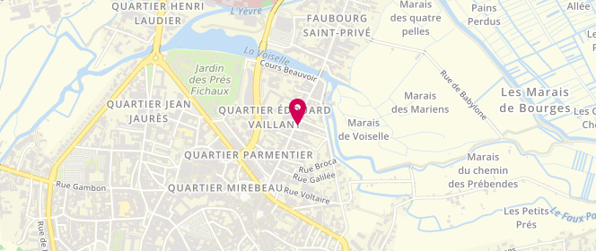 Plan de Y.A.S Lavomatic, 96 Rue Edouard Vaillant, 18000 Bourges
