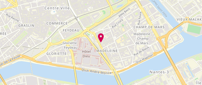 Plan de Laverie de la Madeleine, 11 Chauss&Eacute;E de la Madeleine, 44000 Nantes