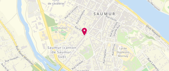 Plan de Laverie Myllenium, 12 Rue du Maréchal Leclerc, 49400 Saumur