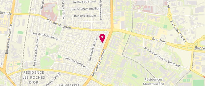 Plan de Laverie des Facs, 15 Rue Louis Boulanger, 21000 Dijon
