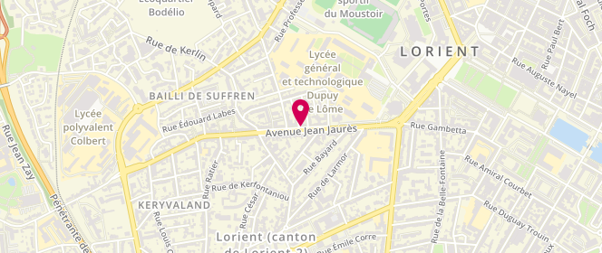 Plan de Chury Lavomatique, 21 Avenue Jean Jaures, 56100 Lorient