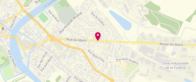 Plan de Laverie Libre-Service Laundry, 48 Rue du Mans, 72300 Sablé-sur-Sarthe