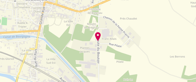 Plan de Mb Blanchisserie, Route Boutoir, 89210 Brienon-sur-Armançon