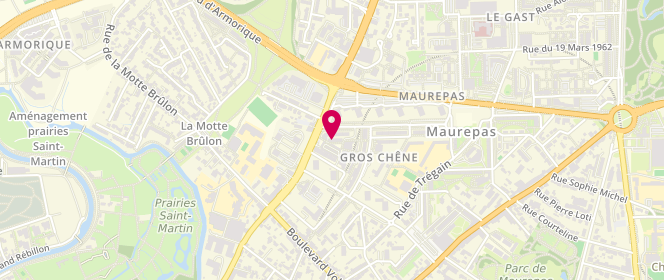 Plan de Lavomatique, Centre Commercial du Gros Chêne 3 Place Gros Chêne, 35700 Rennes