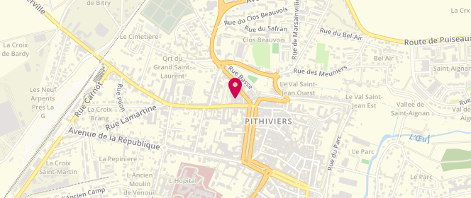 Plan de Laverie du Pithiverais, 16 Rue du Capitaine Giry, 45300 Pithiviers