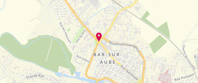Plan de Blanchisserie Barsurauboise, 142 Rue Nationale, 10200 Bar-sur-Aube