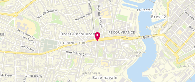Plan de Espace Lavomatique, 62 Rue de la Porte, 29200 Brest