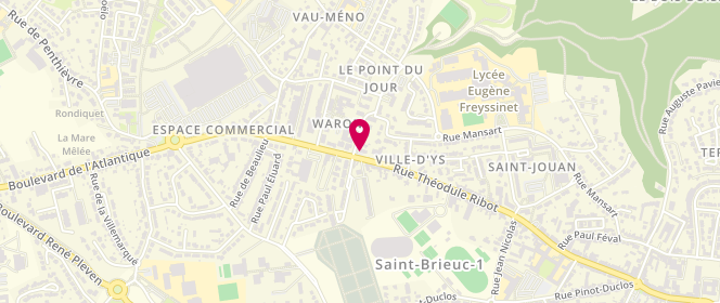 Plan de Le Lavoirs des Villages, 90 Rue Théodule Ribot, 22000 Saint-Brieuc