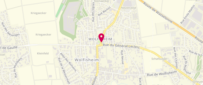 Plan de MT Laveries | WOLFISHEIM, 2 Rue d'Oberhausbergen, 67202 Wolfisheim