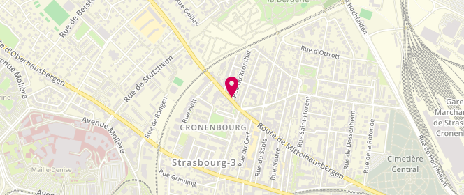 Plan de MT Laveries | CRONENBOURG, 1 Rue du Kronthal, 67200 Strasbourg