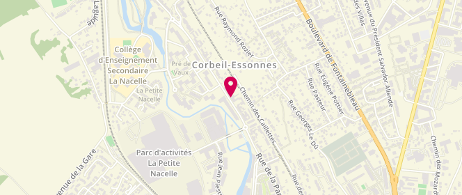 Plan de Laverie la Nacelle, 65 Rue de la Papeterie, 91100 Corbeil-Essonnes