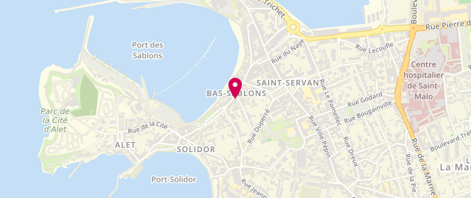 Plan de Le Salon Lavoir, 17 Rue des Bas Sablons, 35400 Saint-Malo