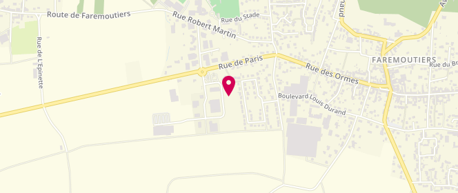 Plan de SAS Lav Js, Zone Artisanale Prés du Bourdeau, 77515 Faremoutiers