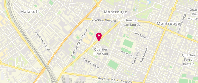Plan de Laverie Libre Service, 115 avenue Jean Jaurès, 92120 Montrouge