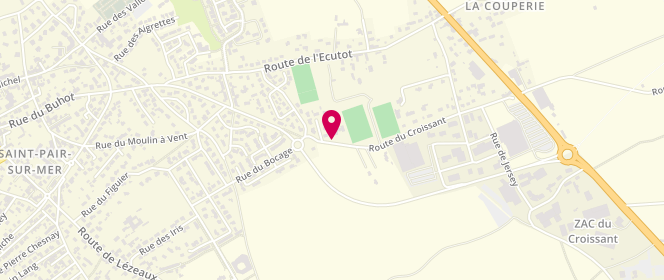 Plan de Laverie Automatique, Route Croissant, 50380 Saint-Pair-sur-Mer