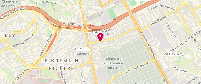 Plan de Missnet, 16 Rue Roger Salengro, 94270 Le Kremlin-Bicêtre