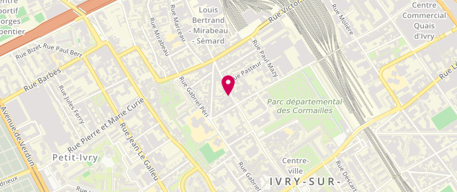 Plan de Pmh Conseils, 102 avenue Danielle Casanova, 94200 Ivry-sur-Seine