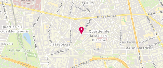 Plan de La Buanderie, Bât 1 105 Rue Bobillot, 75013 Paris