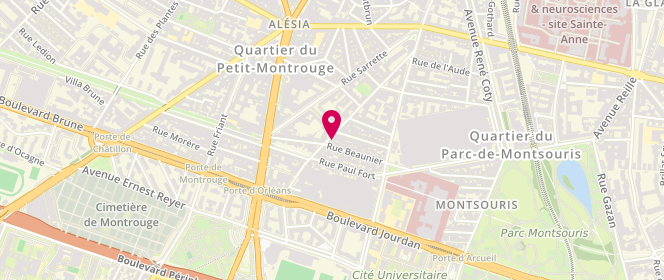 Plan de Laverie Père Corentin, 51 Rue du Pere Corentin, 75014 Paris