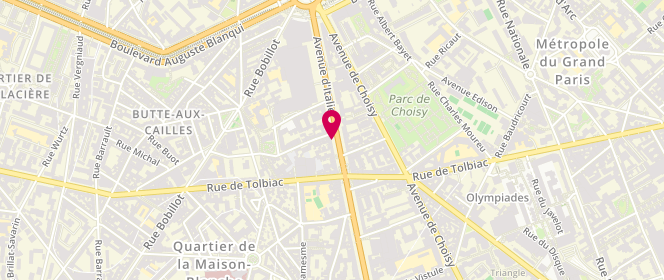 Plan de Laverie Italie, 64 Avenue Italie, 75013 Paris