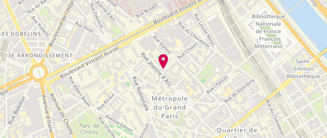 Plan de Clisson Lavatronic Express, 46 Rue Clisson, 75013 Paris