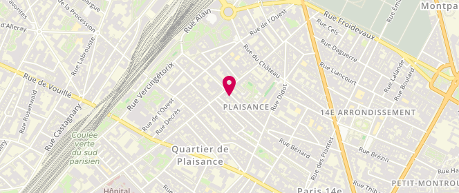 Plan de Pernety, 51 Rue Pernety, 75014 Paris