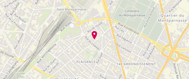 Plan de Julice Laverie, 30 Rue Raymond Losserand, 75014 Paris