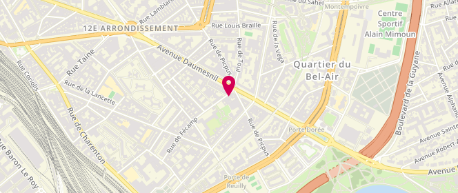 Plan de Laverie du Quartier Porte Dorée / Daumesnil, 68 rue de Fécamp, 75012 Paris