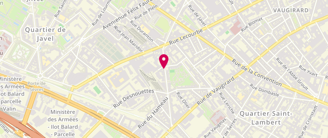 Plan de Laverie Croix Nivert, 210 Rue de la Croix Nivert, 75015 Paris