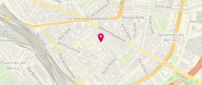 Plan de LAVERIE du QUARTIER AQUILEX, 72 Rue Claude Decaen, 75012 Paris