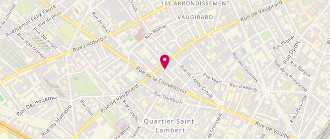 Plan de Laverie Fourcade, 3 Rue Fourcade, 75015 Paris