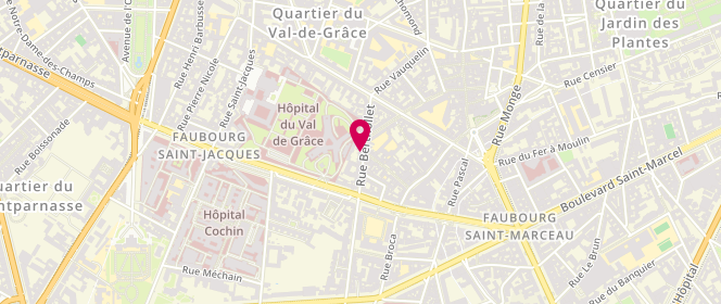 Plan de Laverie Bertholet, 22 Rue Berthollet, 75005 Paris