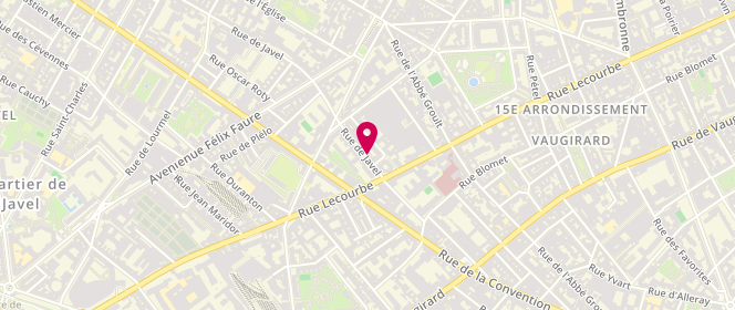 Plan de Laverie Javel, 191 Rue de Javel, 75015 Paris