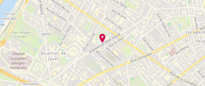 Plan de Laverie Félix Faure, 64 Avenue Felix Faure, 75015 Paris