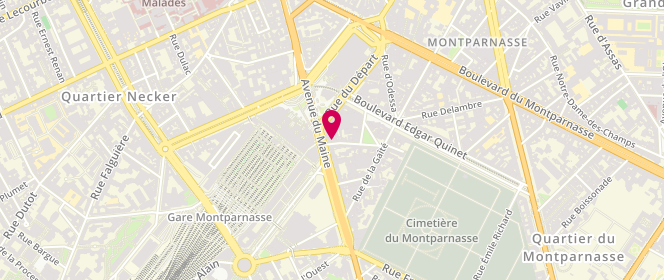 Plan de Laverie montparnasse, 20 Rue du Maine, 75014 Paris