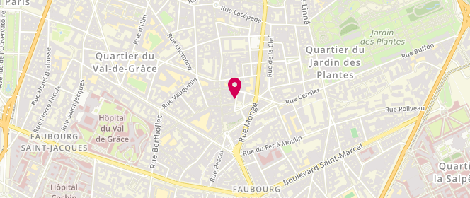 Plan de Laverie Patriarches, 16 Rue des Patriarches, 75005 Paris