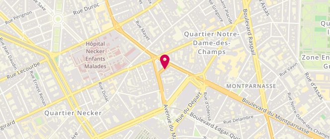 Plan de CLABAUX Régine, 5 Rue Alençon, 75015 Paris
