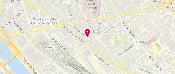 Plan de Laverie du Quartier Gare de Lyon / Daumesnil, 156 rue de Charenton, 75012 Paris