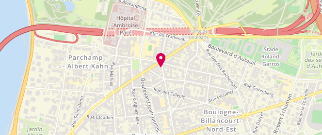 Plan de Laverie Fessart et Washmatic, 4 Rue Fessart, 92100 Boulogne-Billancourt