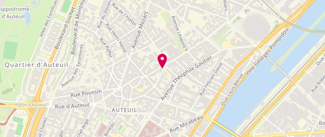 Plan de Laverie La Fontaine, 45 Rue Jean de la Fontaine, 75016 Paris