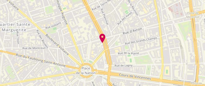 Plan de Laverie Lav'Club Charonne, 31 Boulevard de Charonne, 75011 Paris