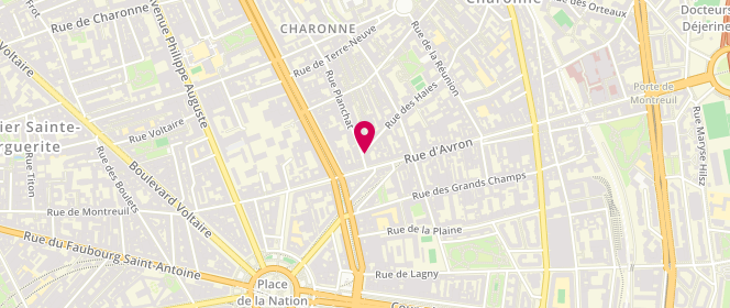 Plan de BENAHMED Ahmed, 4 Rue Planchat, 75020 Paris