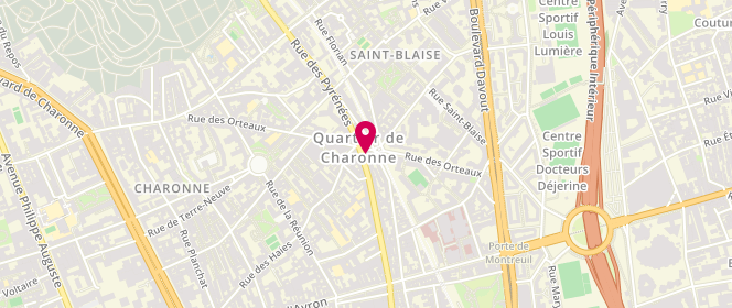 Plan de Lav'club, 104 Rue des Pyrénées, 75020 Paris