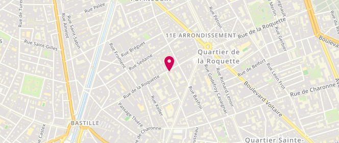 Plan de Redon Blanc Service Sté, 96 Rue de la Roquette, 75011 Paris
