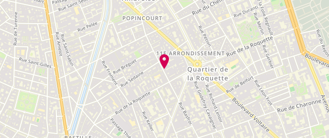 Plan de Laverie Lav Express, 12 Rue Popincourt, 75011 Paris