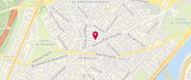 Plan de Cac Laundry, 4 Rue Faustin Hélie, 75116 Paris