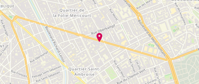 Plan de Laverie République, 66 Avenue de la Republique, 75011 Paris