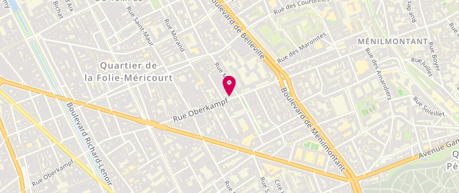 Plan de Laverie Oberkampf, 129 Rue Oberkampf, 75011 Paris