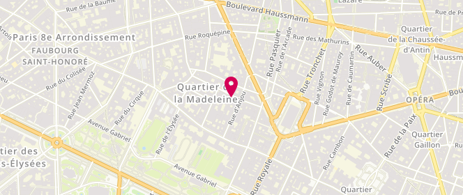 Plan de Teinturerie - Germaine, 11 Bis Rue de Surène, 75008 Paris