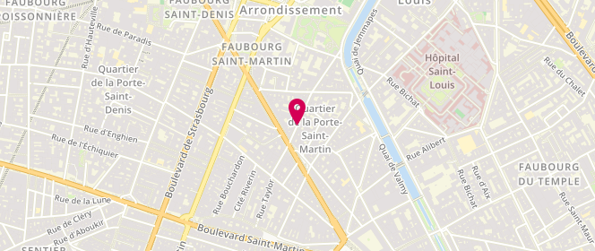 Plan de Laverie Lucien Sampaix, 18 Rue Lucien Sampaix, 75010 Paris